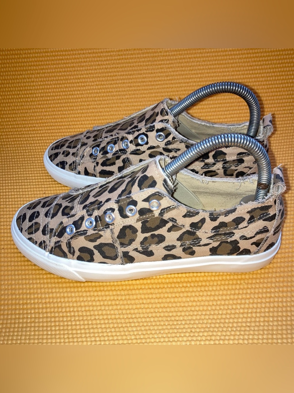 Corkys Leopard Print Slip-On Sneakers - Tan/Black - Picture 3 of 8